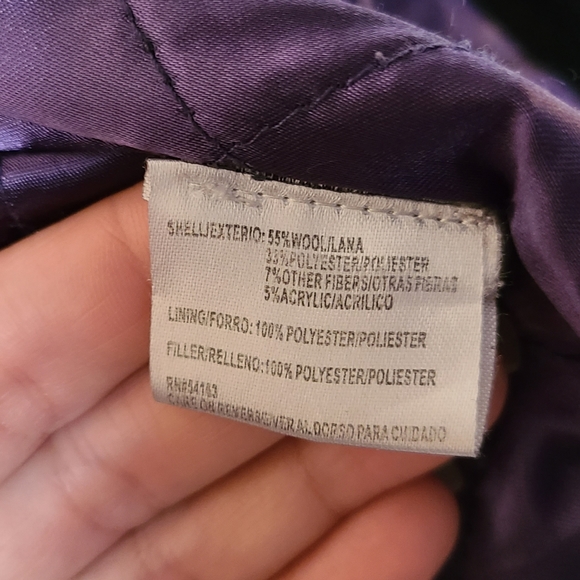 Calvin Klein Funnel Neck Black Wool Coat - 8 - Picture 9 of 10